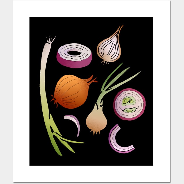 Onions Wall Art by zeljkica